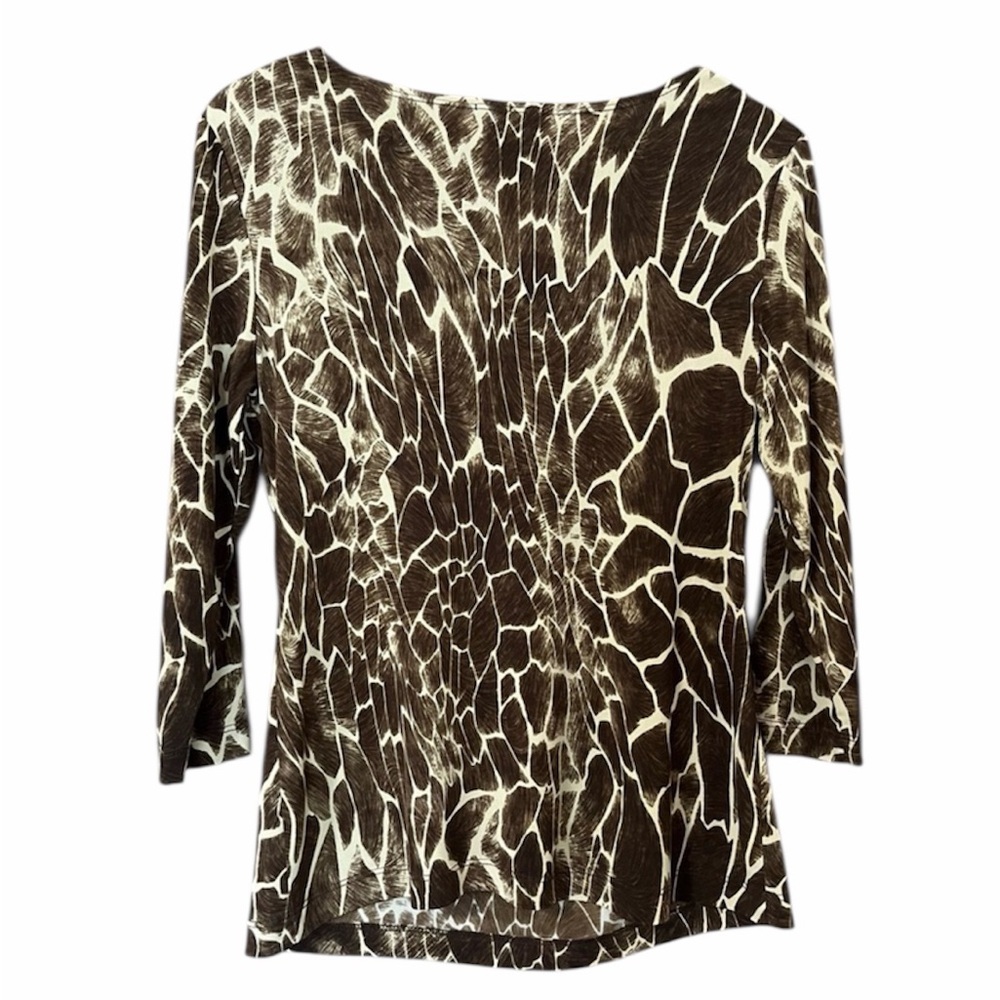Peak &‎ Peak Giraffe Print Blouse – Size Medium - Picture 2 of 10